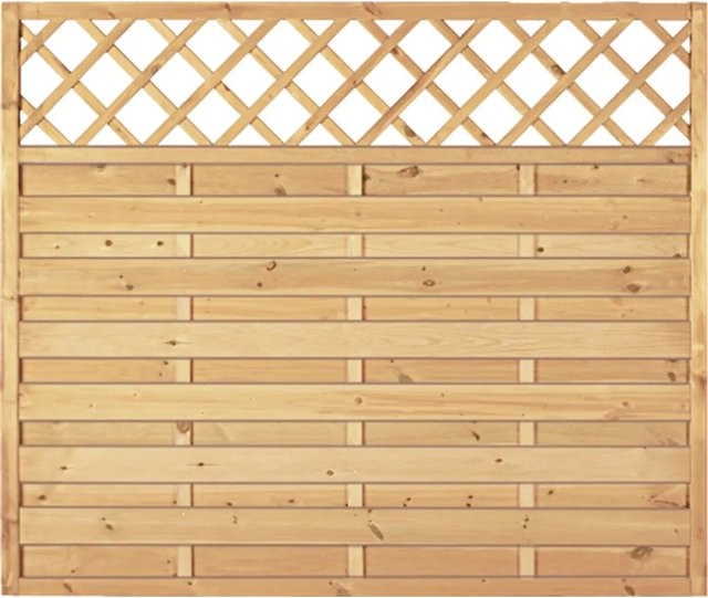 T & J Sichtschutzzaun Maxi-Massiv-Ranki aus Holz in Grün, Höhe: 180 cm, Breite: 150 cm - Bild 1