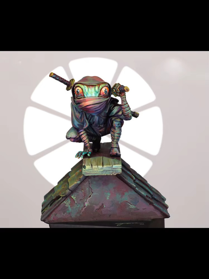 CLEAN SPACE Fantasy Frog Soldier, Harz-Soldatenmodell, Einzelfigur, unmontiert und unbemalt - Bild 2