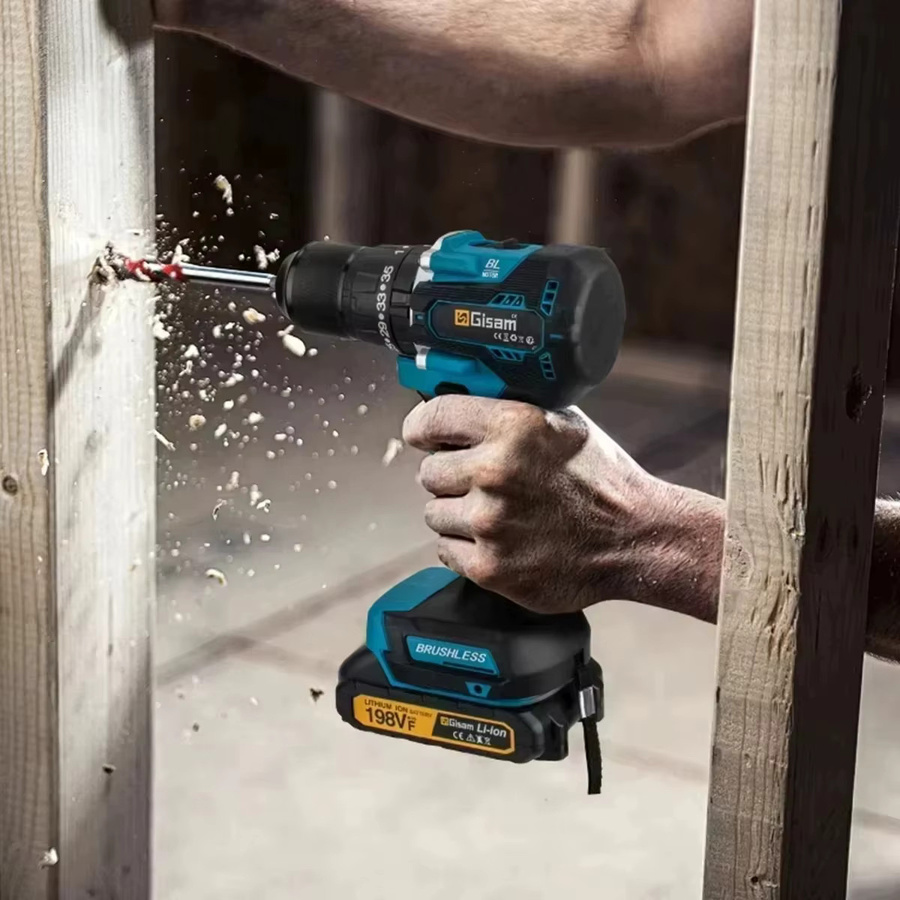 G nto Bürstenlose elektrische Schlagbohrmaschine mit 65 Nm Drehmoment und 38 Stufen, kompatibel mit Makita 18 V LXT Akku-Pins - Bild 6