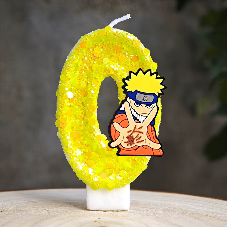 Bandai Naruto Themen-Zahlenkerzen 0-9, Kuchendekoration - Bild 2
