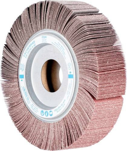 PFERD Lamellenschleifrad FR Durchmesser: 200 mm, Breite: 50 mm, Bohrung: 44,0 mm, Körnung A80, Farbe: Braun - Bild 1