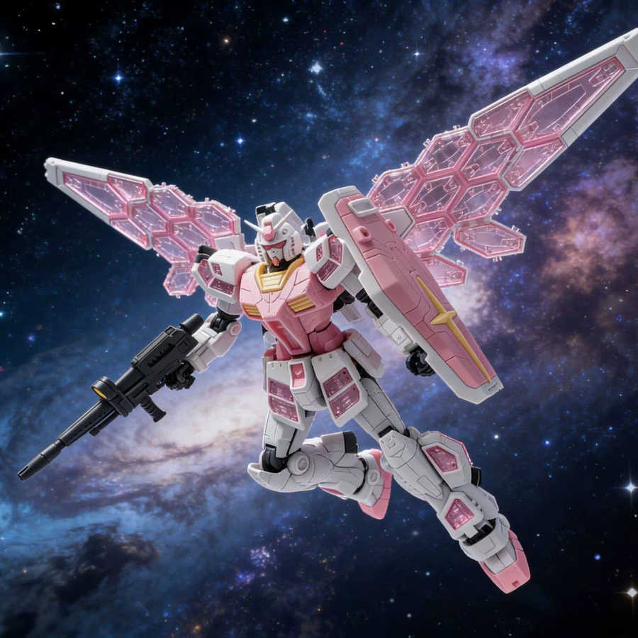 Bandai GG 78-F Typ Mecha-Modell, Osaka Expo Limitierte Auflage, Pink, 1/144 Maßstab, Bausatz - Bild 2