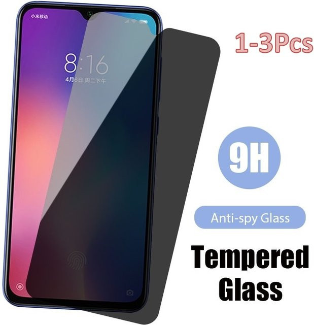 Anti-Spion Sichtschutz aus gehärtetem Glas für Oppo A73 A77 A16 A16E A16K A17K RX17 Pro Narzo 30a A5 A9 A31 2020, transparent - Bild 1