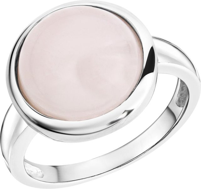 Zeeme Gemstones Ring, 925 Silber, rhodiniert, Rosenquarz, Damen - Bild 1