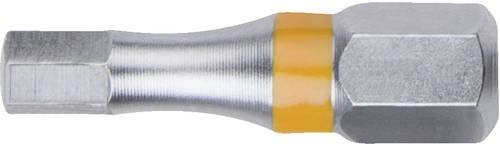 KS Tools TORSIONpower Sechskant-Bit Innen6kant, Antrieb: 1/4 Zoll (6,3 mm), Abtrieb: 4 mm, Länge: 25 mm, Farbe: Silber - Bild 1