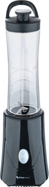 SWISS HOME Reise-Blender aus Edelstahl in Schwarz B/H/T: 12 x 24,5 x 20,5 cm - Bild 1