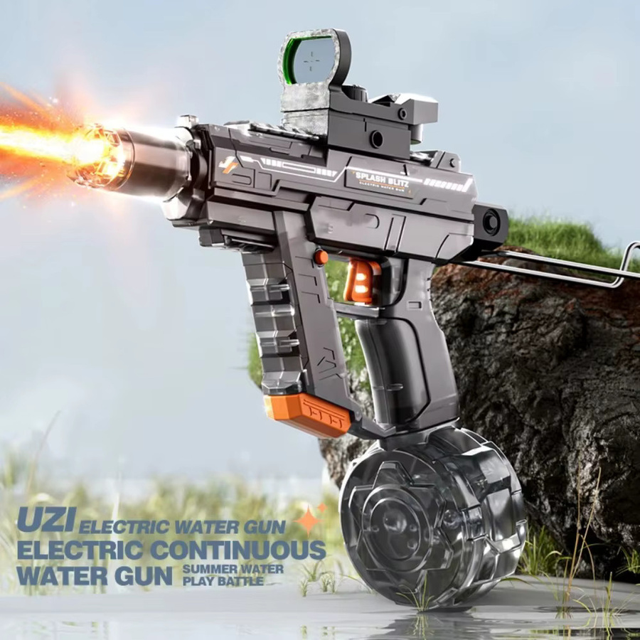 CTMA UZI Elektrische Wasserpistole mit Realistischer Flammenmündung, Hochdruck-Spritzpistole - Bild 3