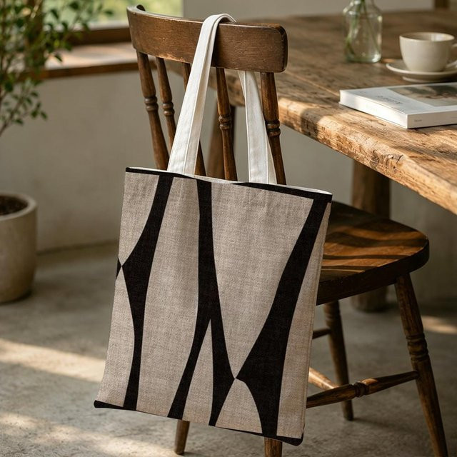 Art R-Reduced g-geometry Aufbewahrungstasche als große Schultertasche in Weiß und Multicolour - Bild 1