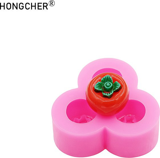 HONGCHER Silikonform Persimon für Harz-Accessoires und Schokoladenkuchen in Pink - Bild 1