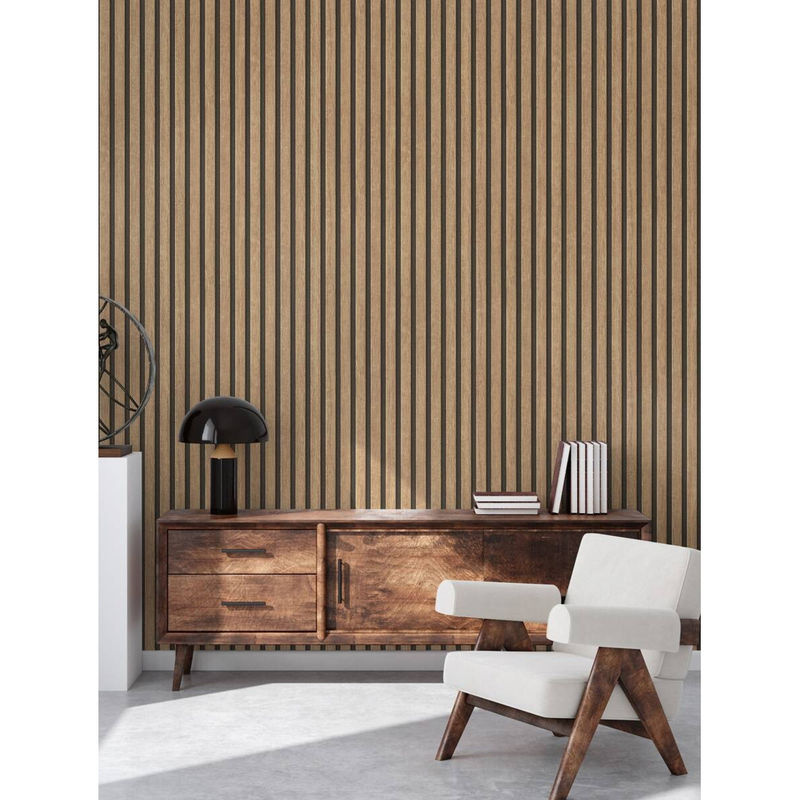 A.S. Création Vliestapete Holzoptik in Beige, Braun und Schwarz, B/L: 53 x 1005 cm - Bild 3