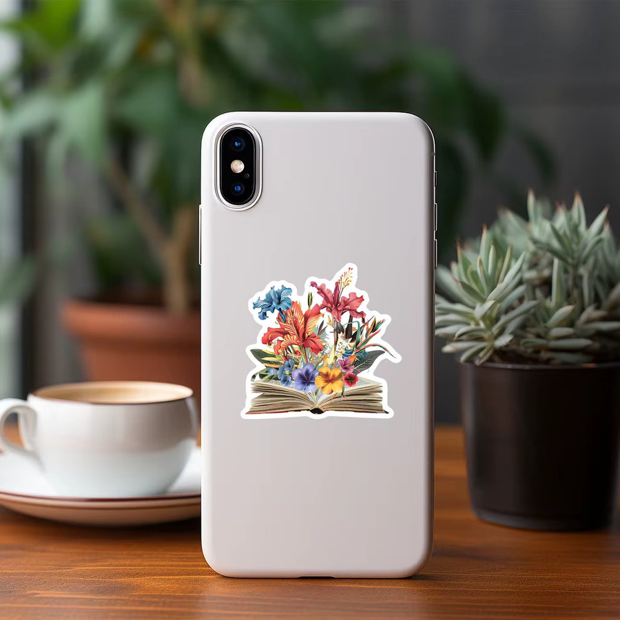 50 Stück Buchwelt Graffiti Aufkleber von BulingBulingStickers Store, wasserfeste Dekoration in Multicolor für Briefpapier, Wasserbecher und Telefon - Bild 6
