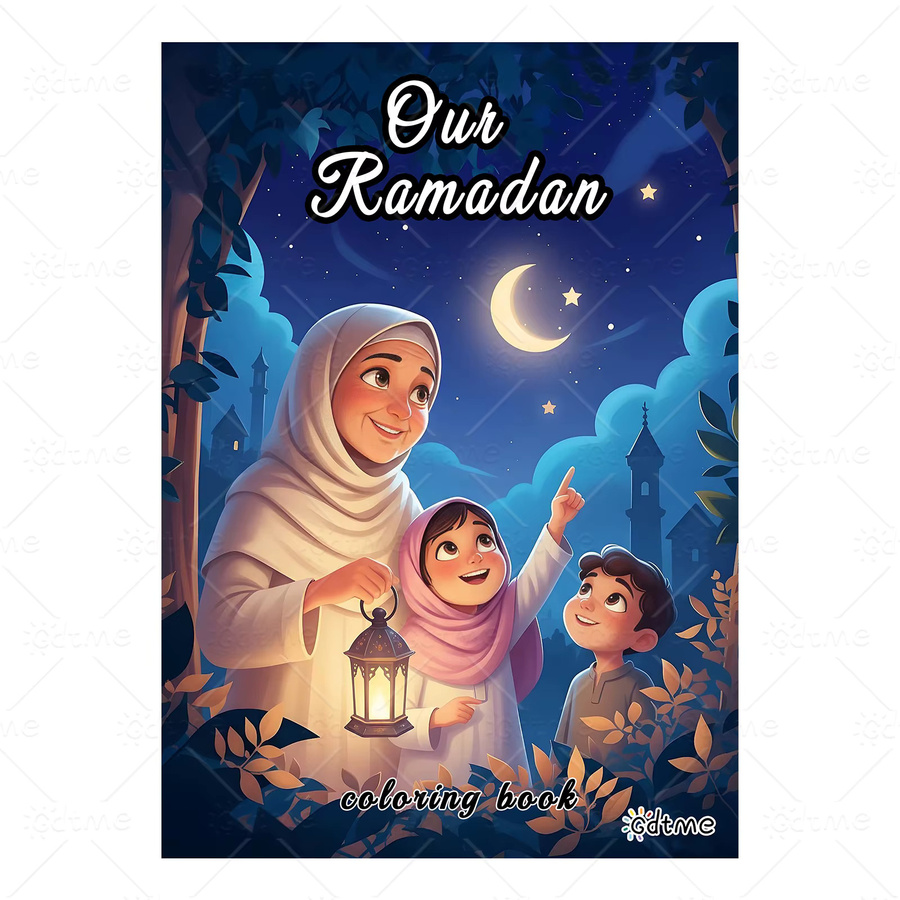 Ramadan Bold-easy Malbuch für Erwachsene mit niedlichen Mustern in Multicolor - Bild 5