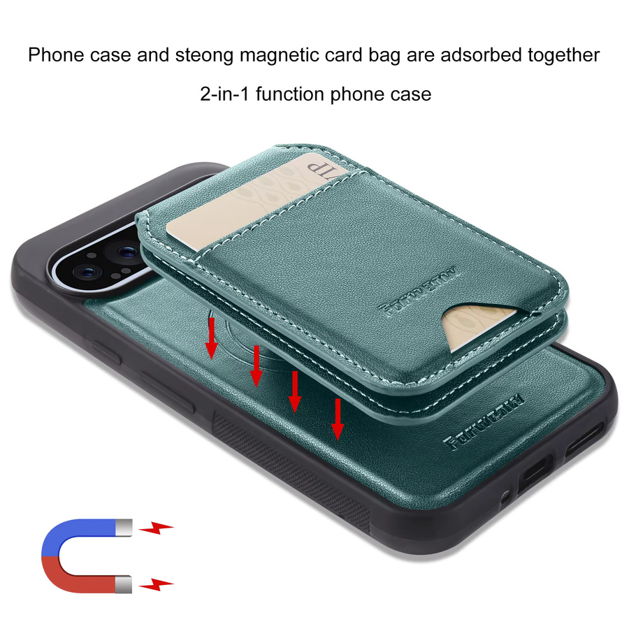 2-in-1 Ledertasche Etui für Google Pixel 10 9 Pro XL 8 7 6 Pro mit abnehmbarem Wallet Cover in Schwarz - Bild 3