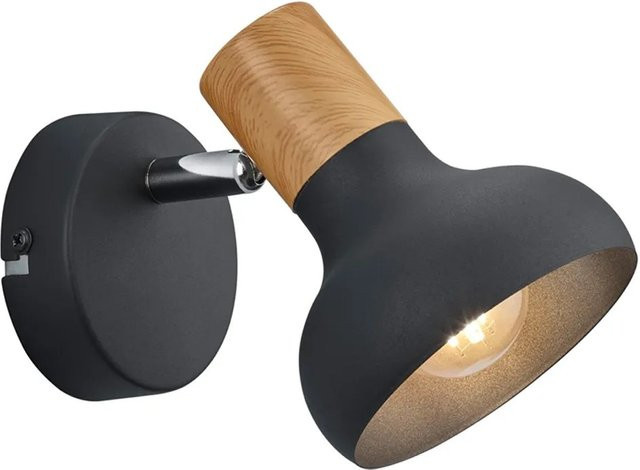 Reality Spot Latika 1-flammige LED-Deckenleuchte in Schwarz Matt B: 12 cm, T: 10 cm - Bild 1