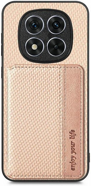 BetopNizza RFID Leder Kartenetui für Xiaomi Redmi Note 15 Pro Plus 5G und Redmi Note 14 Pro, Magnetische Rückschale, Stoßfest, Farbe: Beige - Bild 1