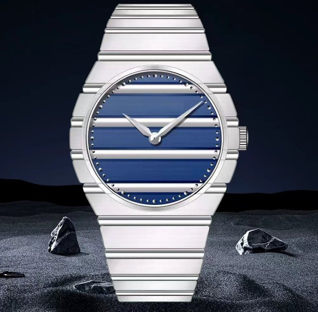 Specht & Söhne Armbanduhr, Quarz, Edelstahl, Blau, 37 mm, Herren - Bild 1