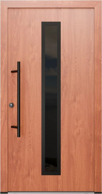 FM Türen AS68 Modell 21 Innentür mit Glaseinsatz in Goldene Eiche, Farbe Braun, Ausführung Links, B: 110 cm, H: 210 cm - Bild 1