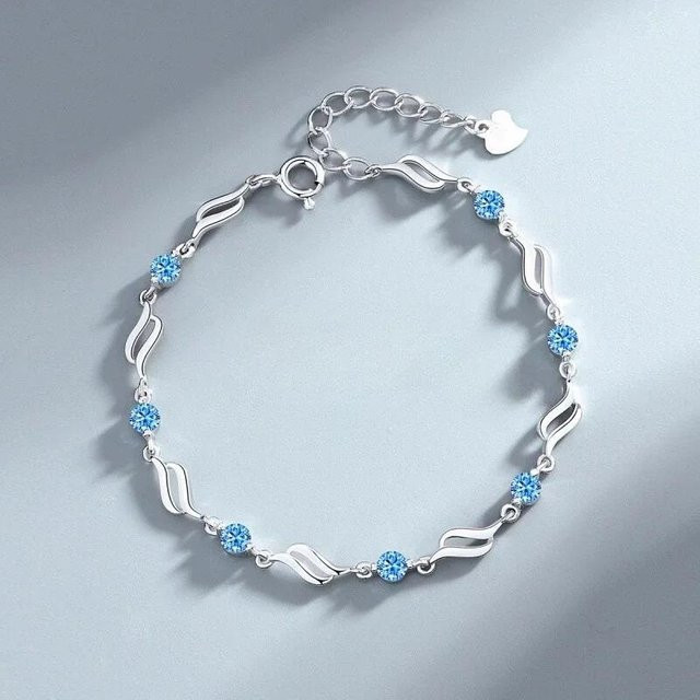 Schmuck-Set 925 Silber, Kristall, Damen - Bild 1