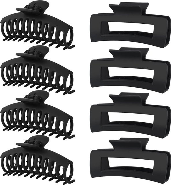 Haarspangen für Damen, 8 Stück, 4,3 Zoll, Matte Haarklammern - Bild 1