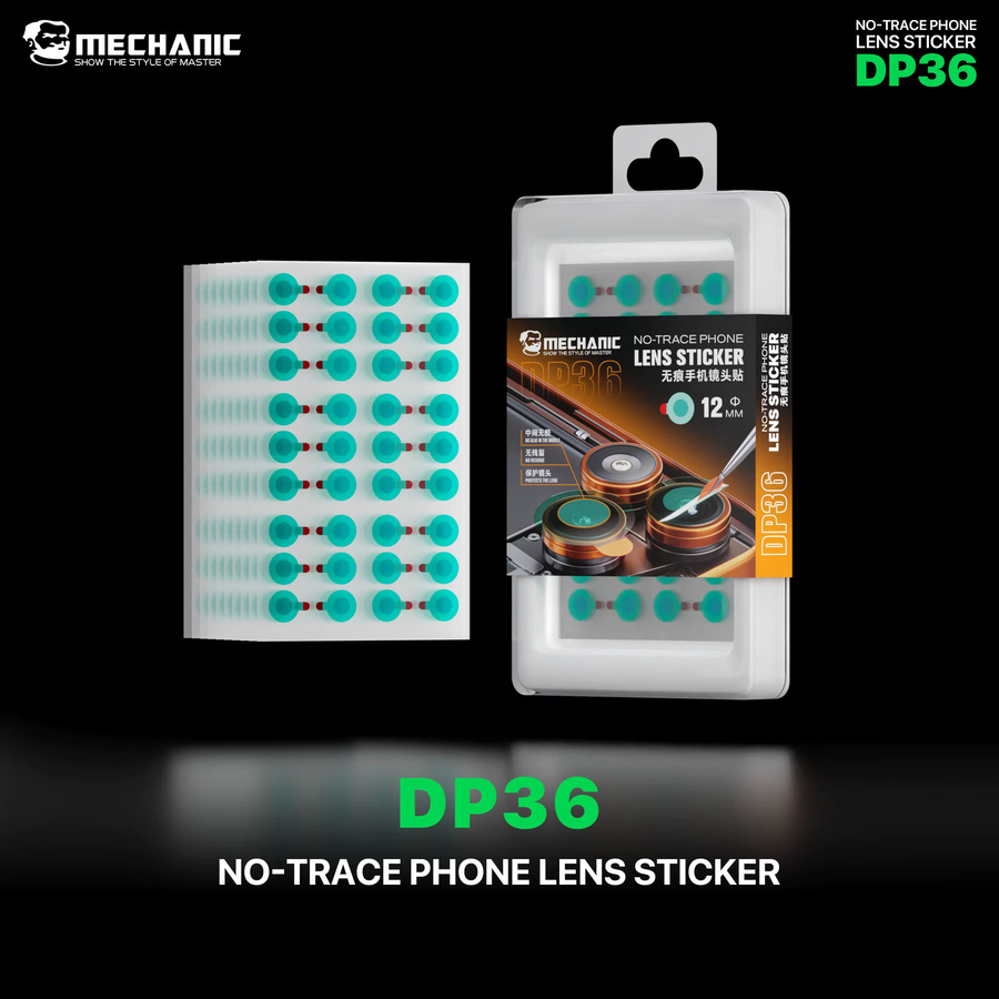 MECHANIC DP36 Handykamera-Objektivaufkleber mit Blaulichtschutz und Doppelschicht-Design, 360 Stück, transparent - Bild 2