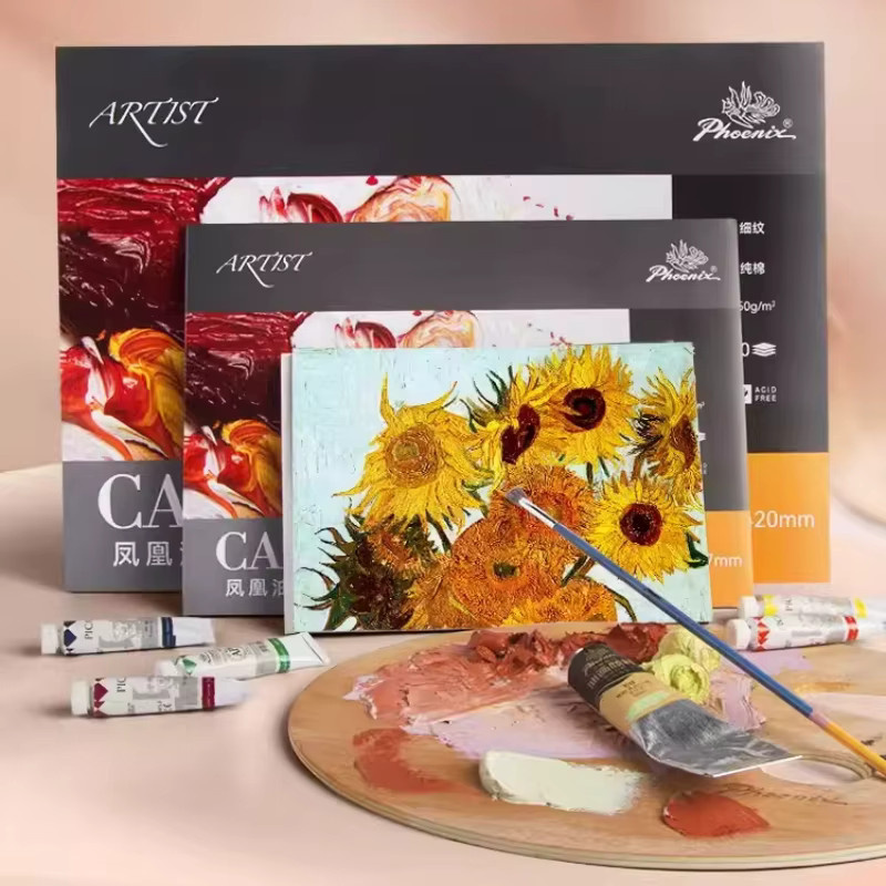 PHOENIX Baumwollpapier für Öl- und Acrylgemälde, 10 Blatt, 250 g/m² - Bild 2