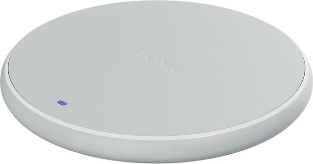 TRONIC Ladepad Qi Single 10W Weiß mit USB-A und USB-C Anschluss - Bild 1