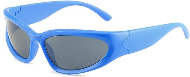 Binchi Outdoor Equipment Steampunk-Sonnenbrille, Sportsonnenbrille, Unisex, Vollrand, Kunststoff, grau - Bild 1