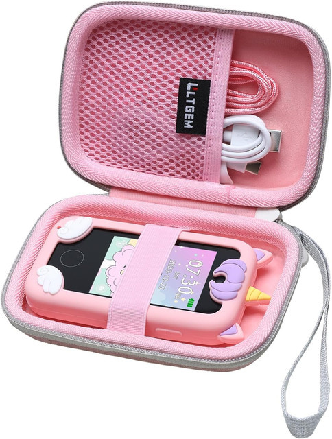 LTGEM Schutzhülle in Pink für Kinder-Smartphones kompatibel mit Luoba, WEOLULI, Luyiilo und Kikapabi - Bild 1