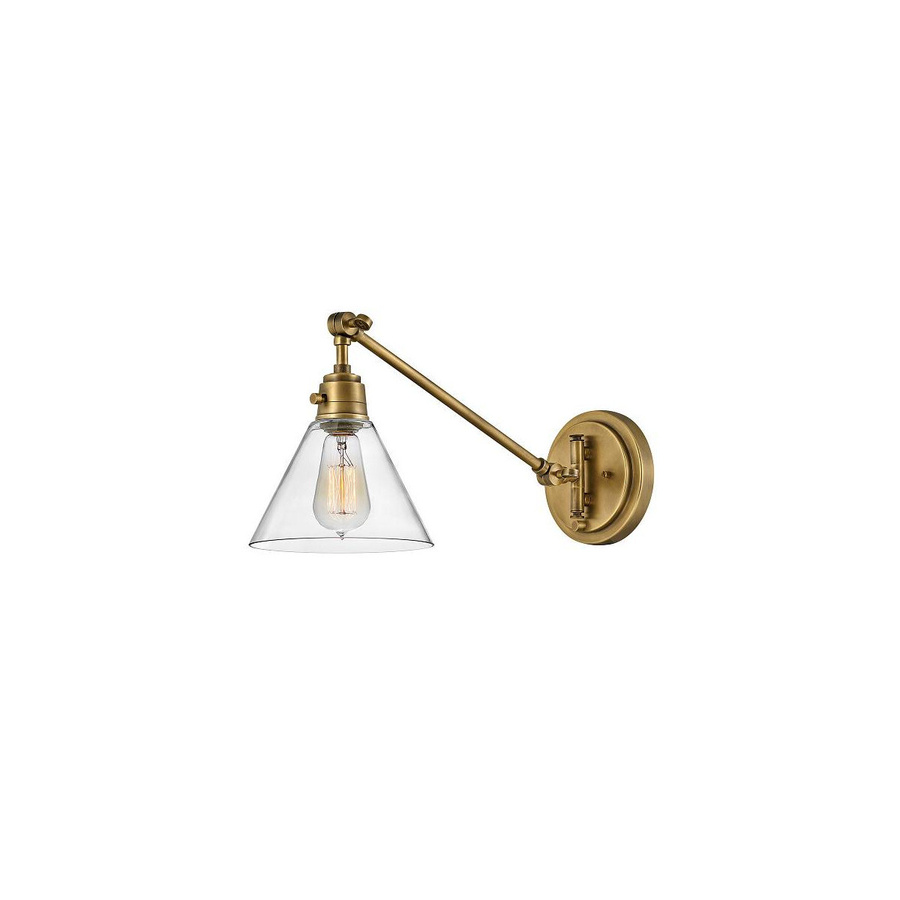 Hinkley Arti Wandleuchte Messing mit transparentem Glas in Gold/Brass - Bild 1
