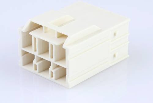 Molex Buchsengehäuse-Kabel in Weiß mit 6 Polen und 6,50 mm Rastermaß - Bild 1