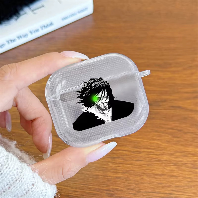 Stoßfeste Japan Anime Attack on Titan Schutzhülle für Apple AirPods Pro, Pro 2, Pro 3, AirPods 1, 2, 3, 4 in Transparent - Bild 2