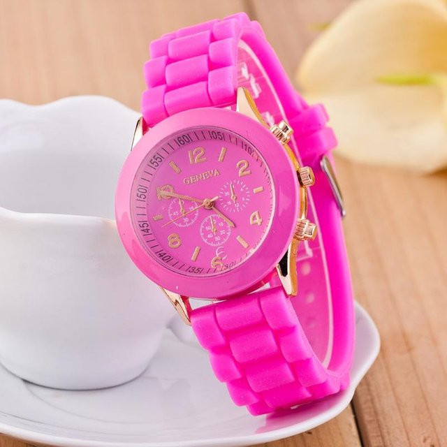 Armbanduhr N.H.B Department Goodies, Quarz, Silikon, Roségold, Damen - Bild 1