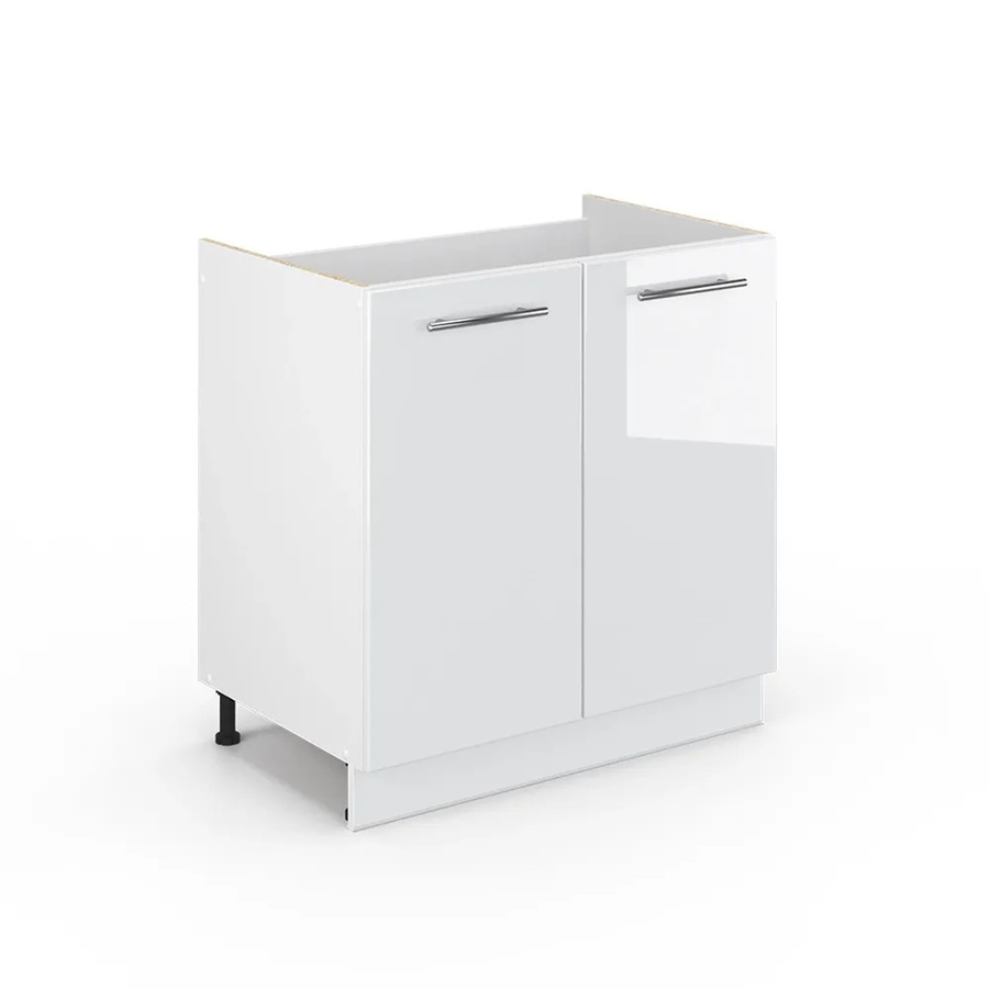 Vicco Spülenunterschrank Fame Weiß Hochglanz Breite: 80 cm - Bild 2