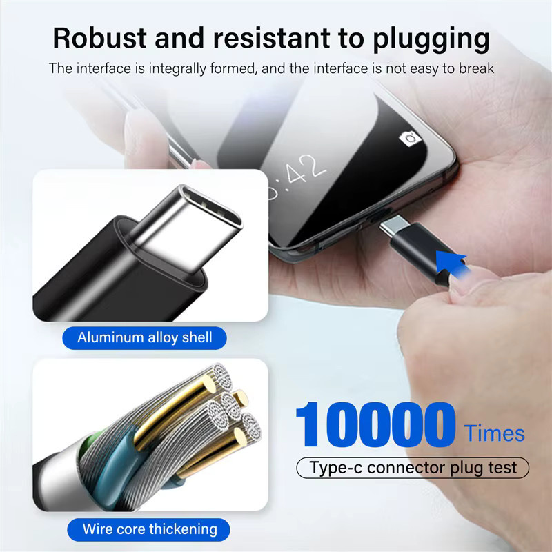 Nephy USB-C Datenkabel Schwarz mit Thunderbolt-Unterstützung für 4K Video und 20Gbps Datenübertragung sowie 240W PD Schnellladung - Bild 5