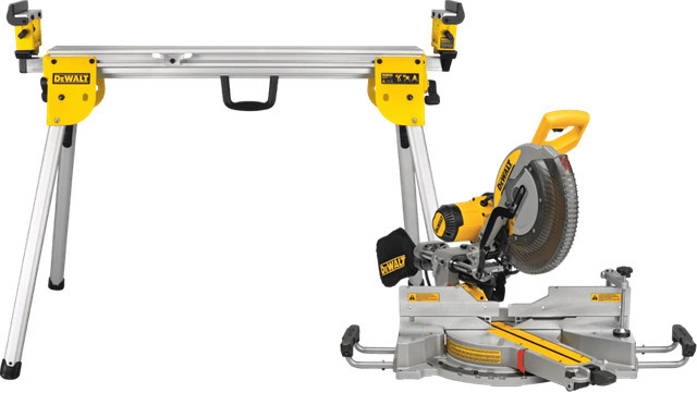 DeWalt DWS780-QS Kappsäge mit klappbarem Untergestell in Gelb - Bild 1