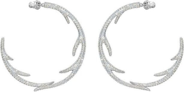 Swarovski Ohrstecker, Silber, Kristall, Damen - Bild 1