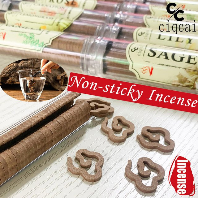 Jasenia 3er-Pack klassische Spiral-Räucherstäbchen in Braun, handgemachte organische Spulen-Räucherstäbchen mit Fünf-Elemente-Thema - Bild 1