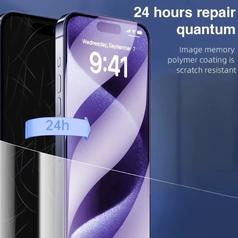 4er-Pack Hydrogel-Displayschutzfolie für iPhone 17 16 15 14 13 12 11 Pro Max Plus Mini XS XR Ultra Klar Transparent - Bild 3