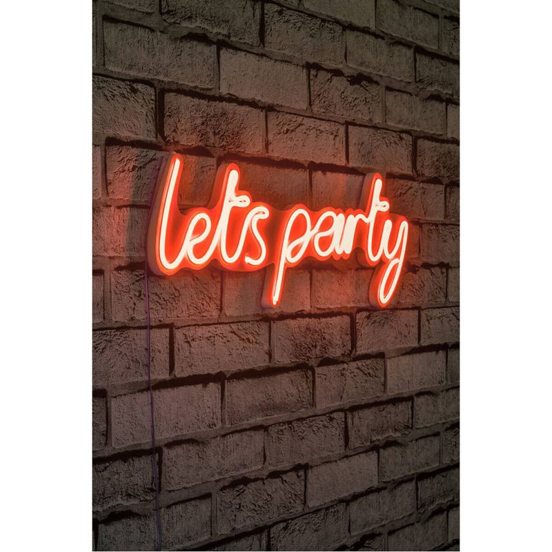 Opviq LED-Neon-Flex Wandleuchte in Rot aus PVC, B/H/T: 51 x 19 x 2 cm - Bild 2