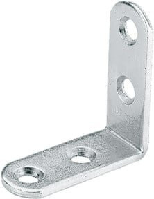 Hettich Universalwinkel aus verzinktem Stahl in Silber, B/H: 41,5 x 41,5 mm, Dicke: 2 mm - Bild 1