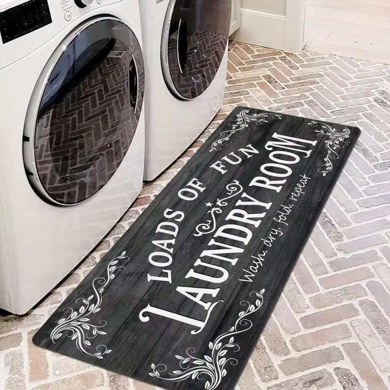 VIKAMA Waschküche-Läufer-Teppich rutschfest und waschbar für Badezimmer und Waschraum B/T: 120 x 40 cm - Bild 1