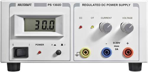 VOLTCRAFT PS-1302 D Labornetzgerät in Weiß, einstellbar 0 - 30 V/DC, 0 - 2A, 60W, 1 Ausgang - Bild 1