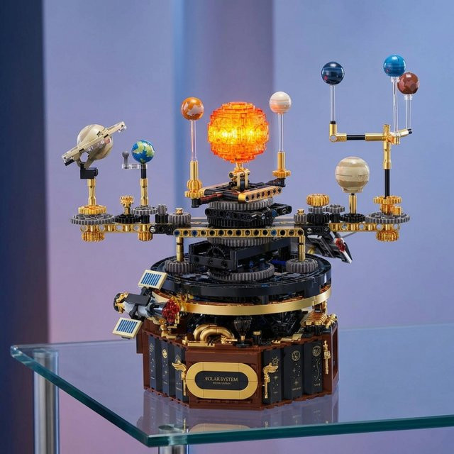 Yaafun Technisches Sonnensystem-Modell, Weltraum, Baukasten, 1098 Teile, ab 8 Jahren - Bild 1