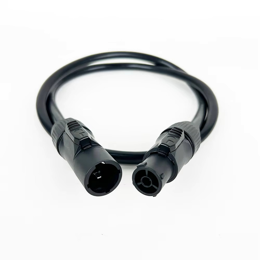 GuerGuo 3-Pin PowerCON Stecker NAC3FX-W und NAC3MX-W wasserdicht IP65 Schwarz - Bild 3