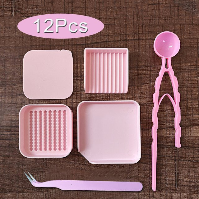 Handgefertigte Perlenpinzette für DIY-Projekte in Pink aus Kunststoff, 2,6 mm Werkzeug - Bild 1