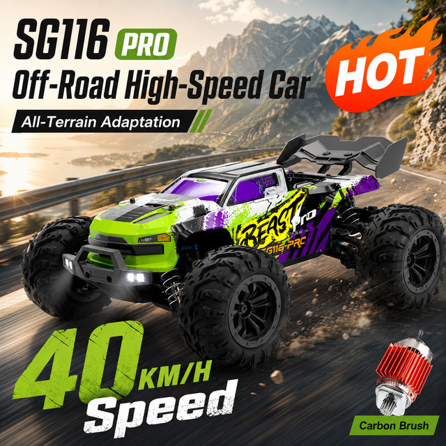 ZNLYRION SG116PRO MAX Offroad-Auto, RC Monster-Truck, 1:16, mit LED-Lichtern - Bild 1