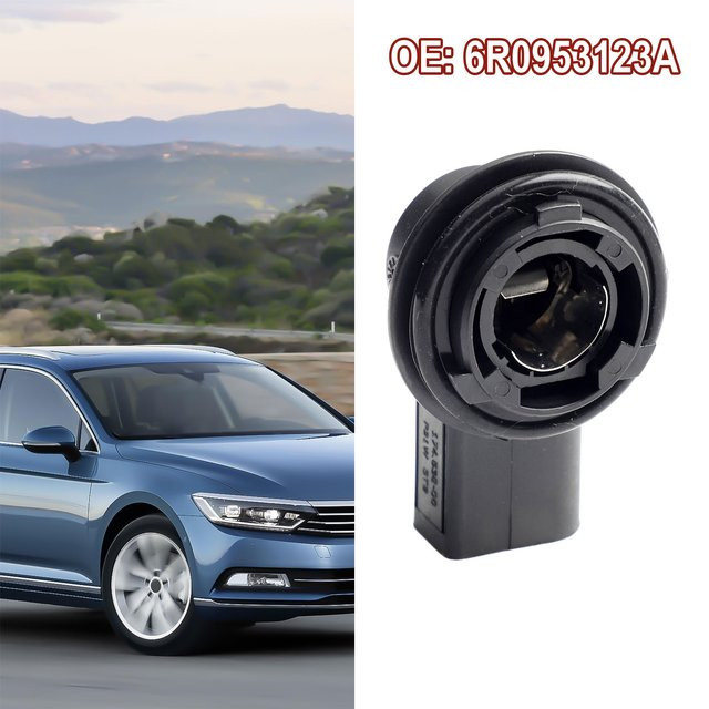 Auto Glühbirnen Sockel Ersatzteil für Golf Tagfahrlicht 6R0953123A Schwarz - Bild 1
