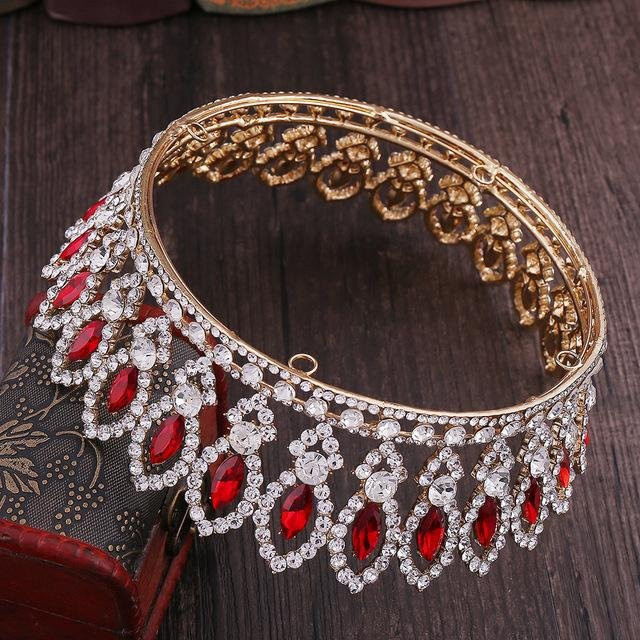 Wucifang Jewelry Tiara, Kristall, Strass, Schwarz, Damen - Bild 1