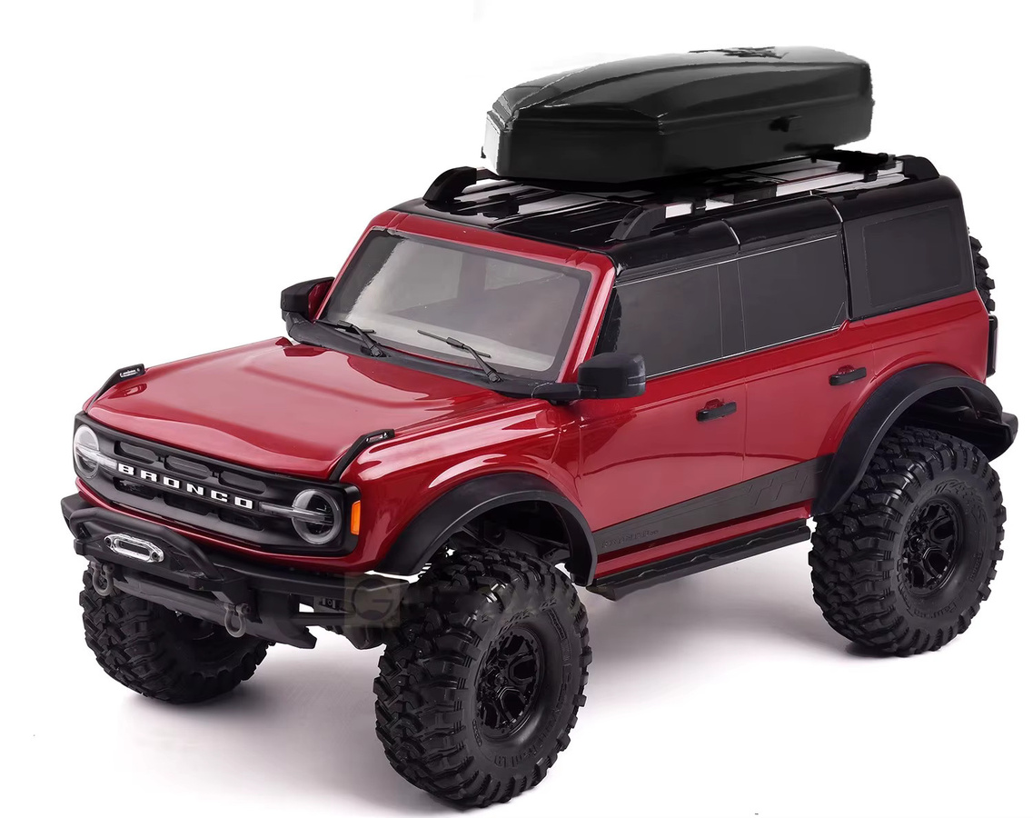 RC Dach Gepäckbox Gepäckträger Rack, kompatibel mit Traxxas und Axial, Schwarz - Bild 4