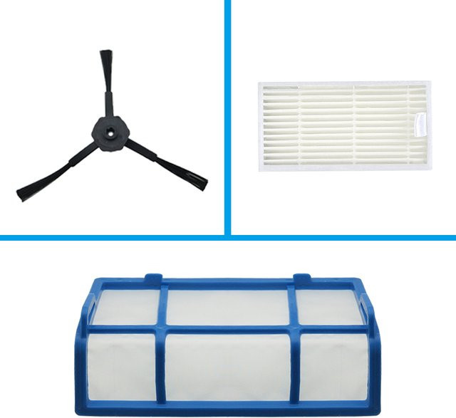 ILIFE Ersatzteil-Set mit Primär- und HEPA-Filtern sowie Seitenbürsten in Multicolor für Roboterstaubsauger V3 V3s V5 V5s Pro X5 V55 V50 - Bild 1